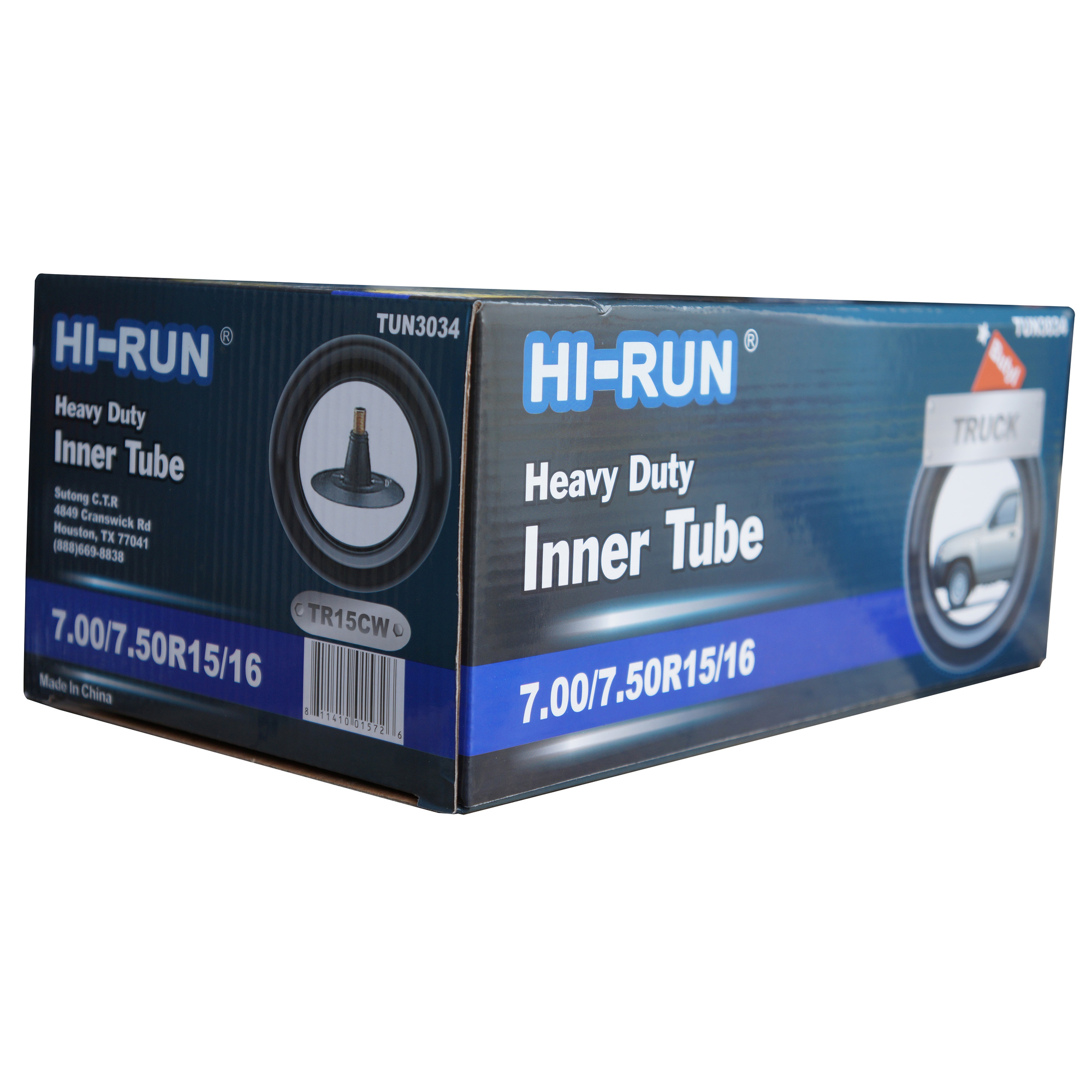 HI-RUN, Tube 7.00/7.50R15/16LT (TR15CW) Light Truck, Fits Rim Size 15 in, Included (qty.) 1 Model# TUN3034